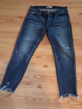 MOUSSY Vintage Checotah Skinny Jean in Dark Blue - 28